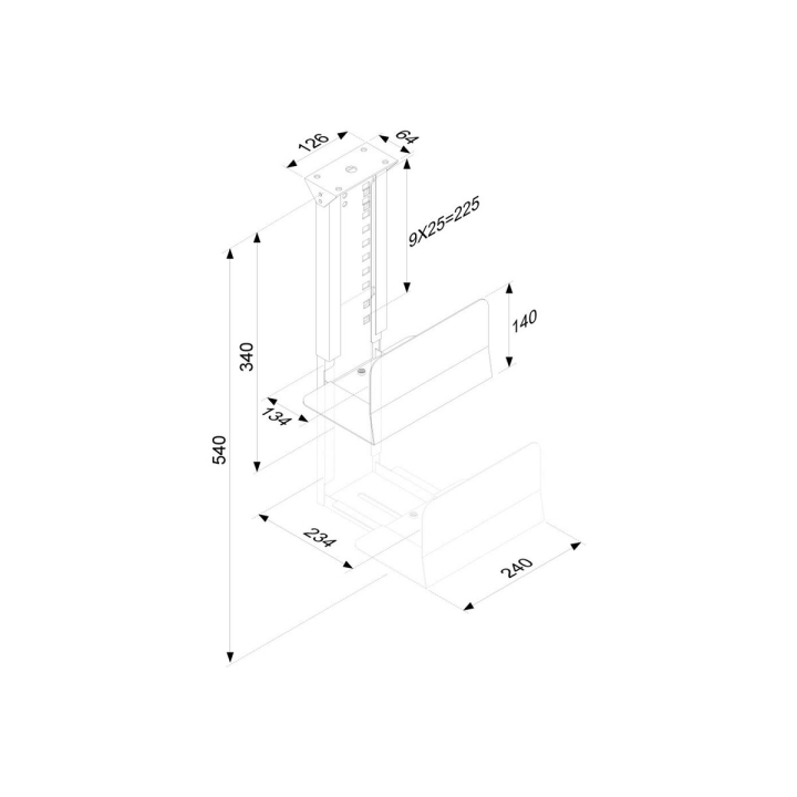 Schematic image Right-angle